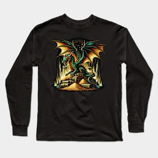 Dragon And Gold Long Sleeve T-Shirt